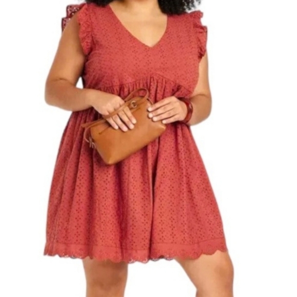 New Knox Rose Boho, Desert Red,sleeveless SummerDress NWT  Size M - Picture 2 of 14